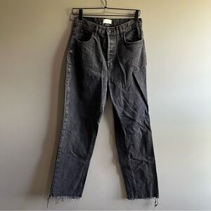 PacSun Women Black High waisted Straight Leg Dad Jeans